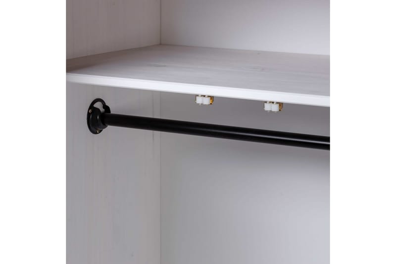 Garderobeskap hvit 80x50x171,5 cm heltre furu Panama Range - Hvit - Oppbevaring - Klesoppbevaring - Garderober & garderobesystem