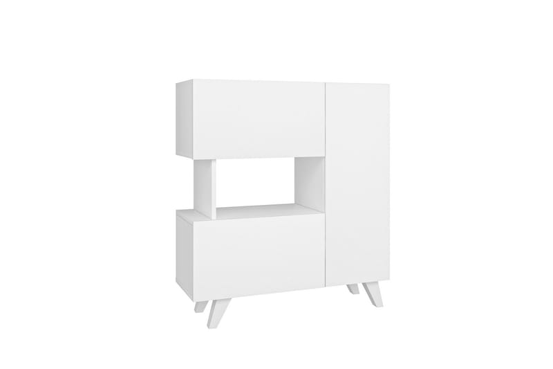 Bambonia Garderobeskap 90x102 cm Hvit - Hanah Home - Oppbevaring - Klesoppbevaring - Garderober & garderobesystem - Garderobeskap & klesskap