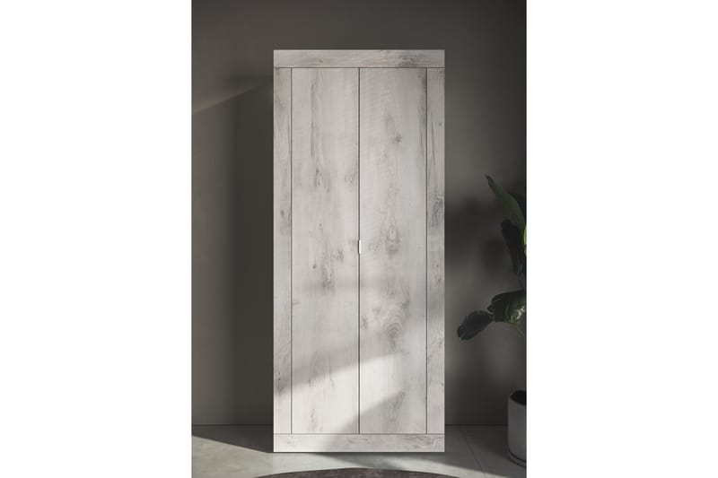 Basic Klesskap 78x187 cm - Hvit - Oppbevaring - Klesoppbevaring - Garderober & garderobesystem - Garderobeskap & klesskap