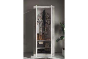 Basic Klesskap 78x187 cm - Hvit - Oppbevaring - Klesoppbevaring - Garderober & garderobesystem - Garderobeskap & klesskap