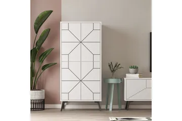 Dune Garderobeskap 62,6x136 cm Hvit - Hanah Home - Oppbevaring - Klesoppbevaring - Garderober & garderobesystem - Garderobeskap & klesskap