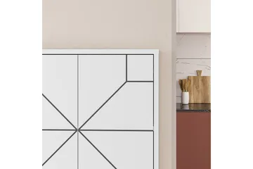 Dune Garderobeskap 62,6x136 cm Hvit - Hanah Home - Oppbevaring - Klesoppbevaring - Garderober & garderobesystem - Garderobeskap & klesskap