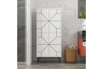 Dune Garderobeskap 62,6x136 cm Hvit - Hanah Home - Oppbevaring - Klesoppbevaring - Garderober & garderobesystem - Garderobeskap & klesskap