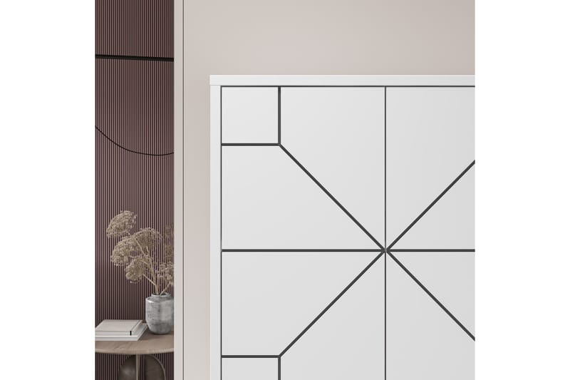 Dune Garderobeskap 62,6x136 cm Hvit - Hanah Home - Oppbevaring - Klesoppbevaring - Garderober & garderobesystem - Garderobeskap & klesskap