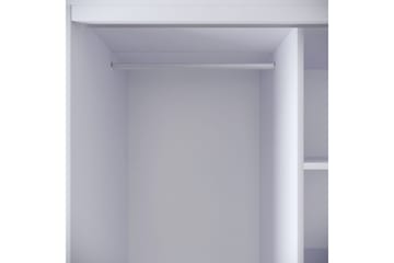 Elesham Garderobe 50x126 - Hvit/Svart/Gull - Oppbevaring - Klesoppbevaring - Garderober & garderobesystem - Garderobeskap & klesskap