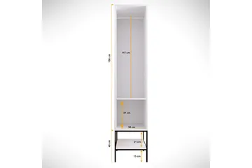 Elesham Garderobe 50x42 - Hvit - Oppbevaring - Klesoppbevaring - Garderober & garderobesystem - Garderobeskap & klesskap