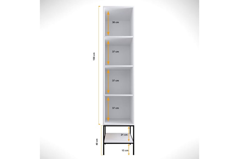 Elesham Garderobe 50x42 - Hvit - Oppbevaring - Klesoppbevaring - Garderober & garderobesystem - Garderobeskap & klesskap