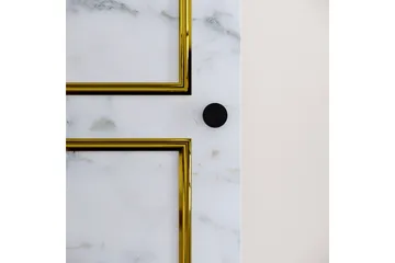 Elesham Garderobe 50x42 - Hvit/Svart/Gull - Oppbevaring - Klesoppbevaring - Garderober & garderobesystem - Garderobeskap & klesskap