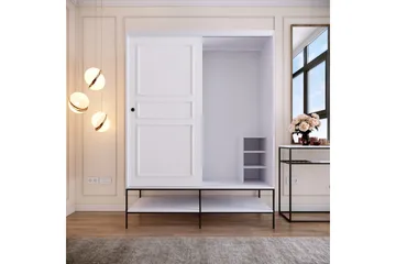 Elesham Garderobe 57x150 - Hvit - Oppbevaring - Klesoppbevaring - Garderober & garderobesystem - Garderobeskap & klesskap