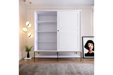Elesham Garderobe 57x190 - Hvit - Oppbevaring - Klesoppbevaring - Garderober & garderobesystem - Garderobeskap & klesskap