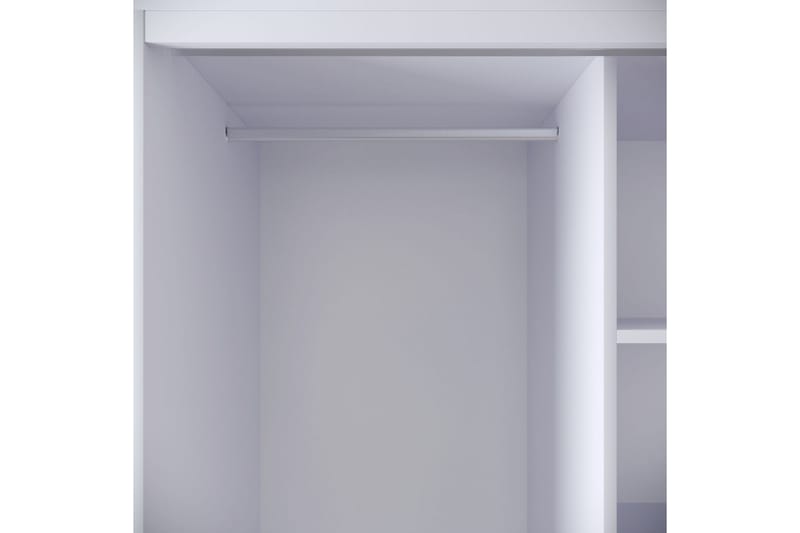 Elesham garderobeskap 50x84 - Hvit/Svart/Gull - Oppbevaring - Klesoppbevaring - Garderober & garderobesystem - Garderobeskap & klesskap