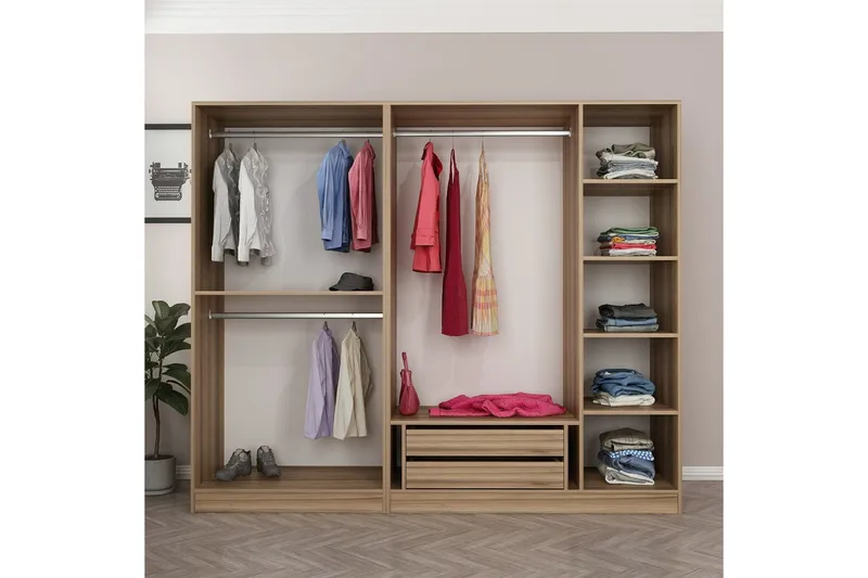 Fruitland Garderobe 225 cm, Brun