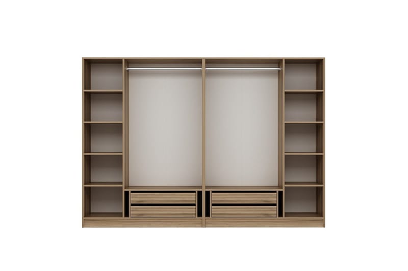 Fruitland Garderobe 270 cm - Brun - Oppbevaring - Klesoppbevaring - Garderober & garderobesystem - Garderobeskap & klesskap