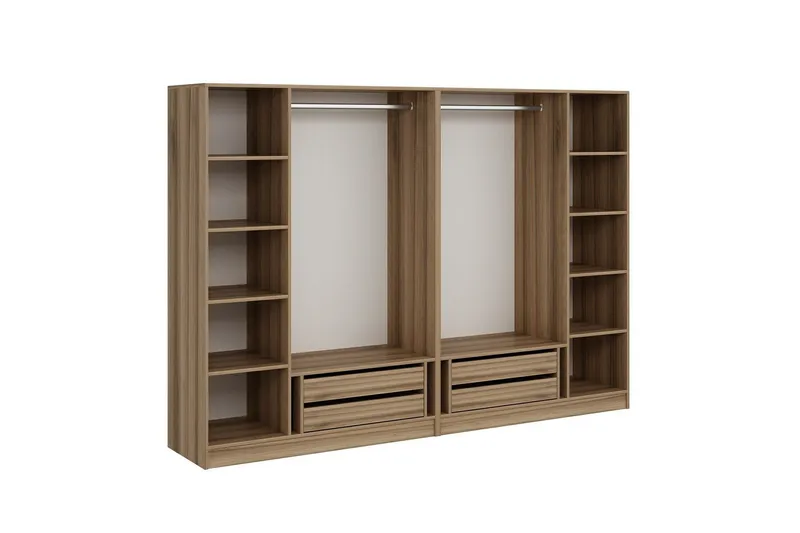 Fruitland Garderobe 270 cm - Brun - Oppbevaring - Klesoppbevaring - Garderober & garderobesystem - Garderobeskap & klesskap
