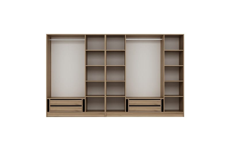 Fruitland Garderobe 315 cm - Brun - Oppbevaring - Klesoppbevaring - Garderober & garderobesystem - Garderobeskap & klesskap