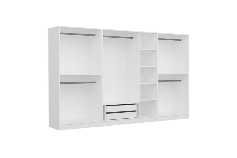 Fruitland Garderobe 315 cm - Hvit - Oppbevaring - Klesoppbevaring - Garderober & garderobesystem - Garderobeskap & klesskap