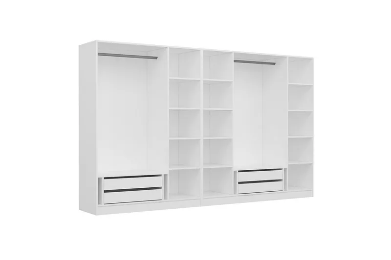 Fruitland Garderobe 315 cm - Hvit - Oppbevaring - Klesoppbevaring - Garderober & garderobesystem - Garderobeskap & klesskap