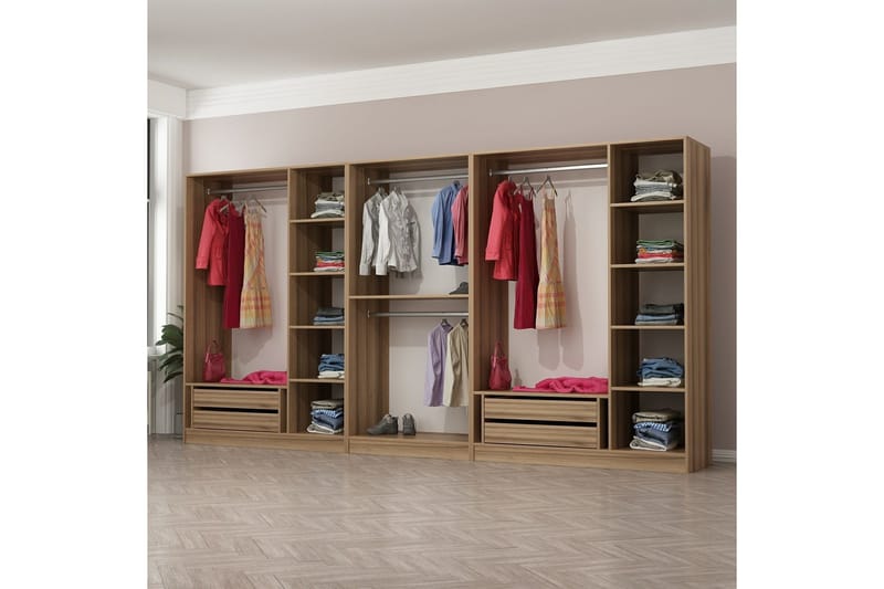 Fruitland Garderobe 360 cm, Brun