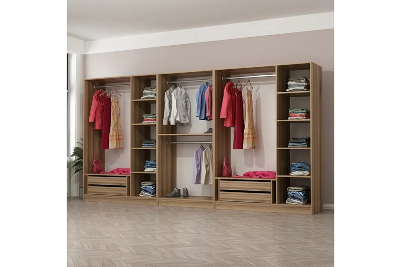Fruitland Garderobe 360 cm, Brun