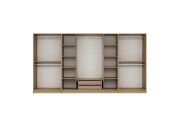 Fruitland Garderobe 360 cm - Brun - Oppbevaring - Klesoppbevaring - Garderober & garderobesystem - Garderobeskap & klesskap