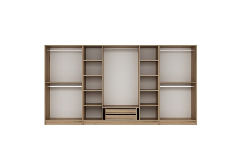 Fruitland Garderobe 360 cm - Brun - Oppbevaring - Klesoppbevaring - Garderober & garderobesystem - Garderobeskap & klesskap