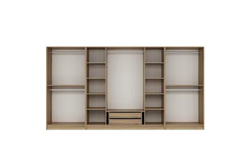 Fruitland Garderobe 360 cm - Brun - Oppbevaring - Klesoppbevaring - Garderober & garderobesystem - Garderobeskap & klesskap