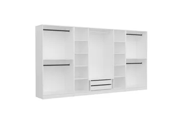 Fruitland Garderobe 360 cm - Hvit - Oppbevaring - Klesoppbevaring - Garderober & garderobesystem - Garderobeskap & klesskap