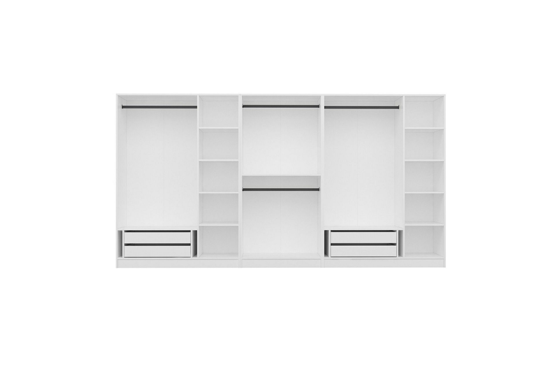 Fruitland Garderobe 360 cm - Hvit - Oppbevaring - Klesoppbevaring - Garderober & garderobesystem - Garderobeskap & klesskap