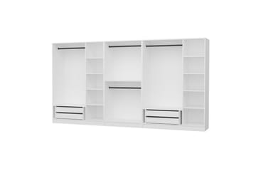 Fruitland Garderobe 360 cm - Hvit - Oppbevaring - Klesoppbevaring - Garderober & garderobesystem - Garderobeskap & klesskap