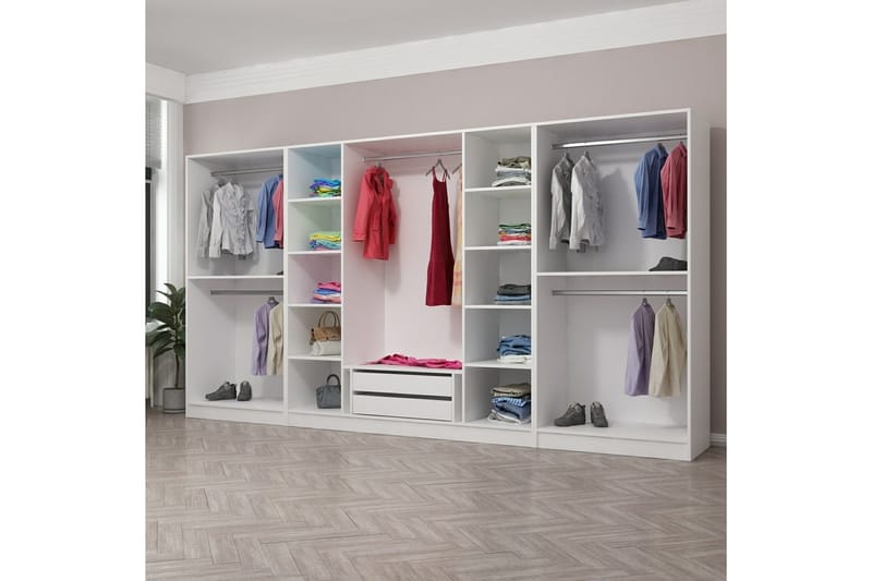 Fruitland Garderobe 360 cm, Hvit