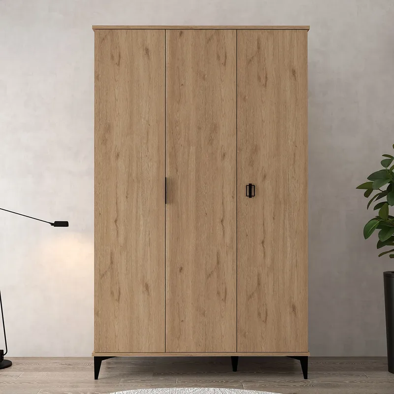 Garderobeskap Hanah Home Neva (123 x 200 x 52 cm) Sapphire Oak, Sapphire Oak