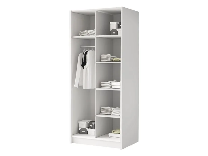 Herrljunga Garderob 100x215 cm - Brun/Svart - Oppbevaring - Klesoppbevaring - Garderober & garderobesystem - Garderobeskap & klesskap