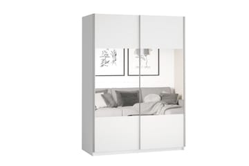 Lecia Garderobe 120x210 cm - Hvit - Oppbevaring - Klesoppbevaring - Garderober & garderobesystem - Garderobeskap & klesskap