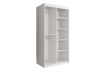 Marmuria Garderobe med Speil 100 cm Marmormønster - Svart/Hvit/Gull - Oppbevaring - Klesoppbevaring - Garderober & garderobesystem - Garderobeskap & klesskap
