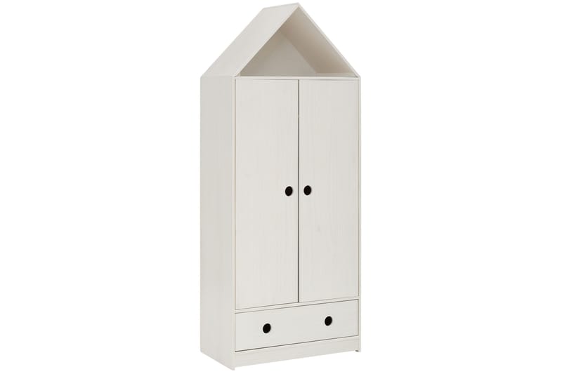 Masoomya Barnegarderobe 75x180 cm - Hvit - Oppbevaring - Klesoppbevaring - Garderober & garderobesystem - Garderobeskap & klesskap