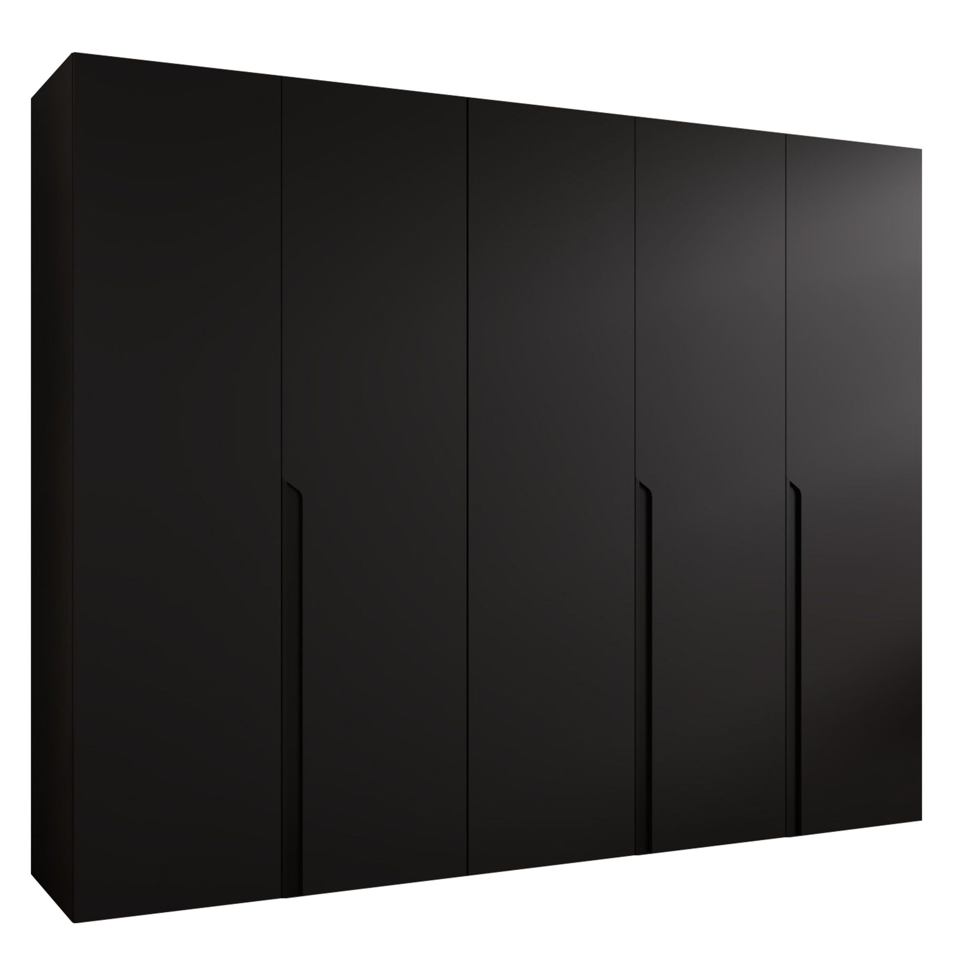 Milias Garderobeskap 250x202 cm - svart