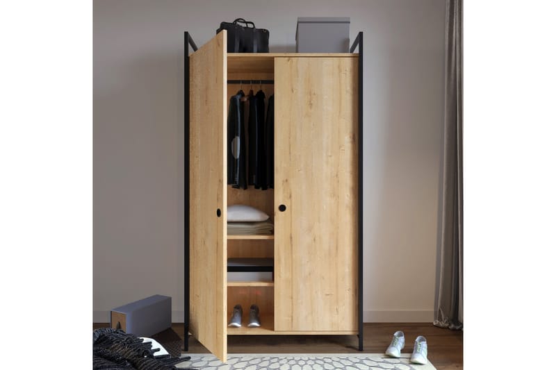 Ombleze Garderobe 100x40 cm - Natur - Garderobeskap & klesskap