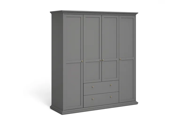 Paris Garderobeskap med 2 Dører - Oppbevaring - Klesoppbevaring - Garderober & garderobesystem - Garderobeskap & klesskap