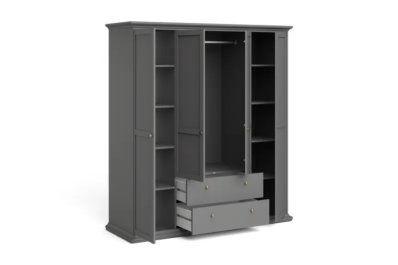 Paris Garderobeskap med 2 Dører - Oppbevaring - Klesoppbevaring - Garderober & garderobesystem - Garderobeskap & klesskap