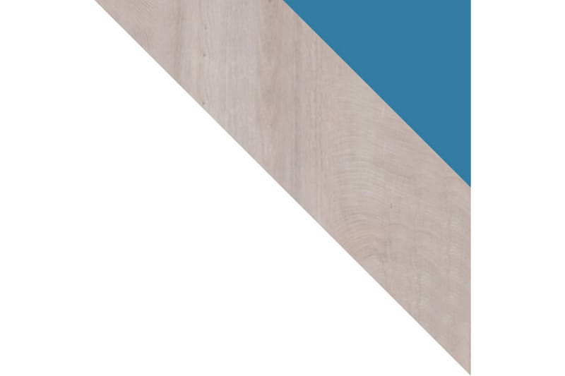 Planeta Garderobe 80 cm - Hvit/Natur/Blå - Garderobeskap barn - Garderobeskap & klesskap