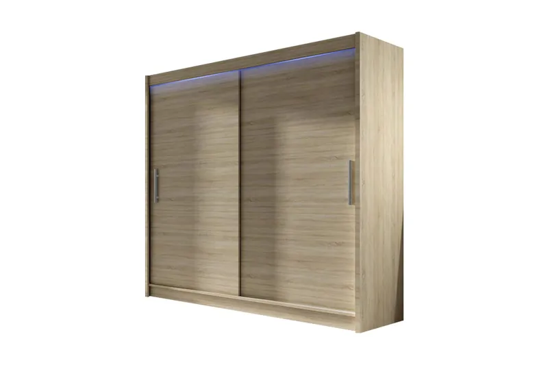 Prag Garderobe 180x57x215 cm, Beige