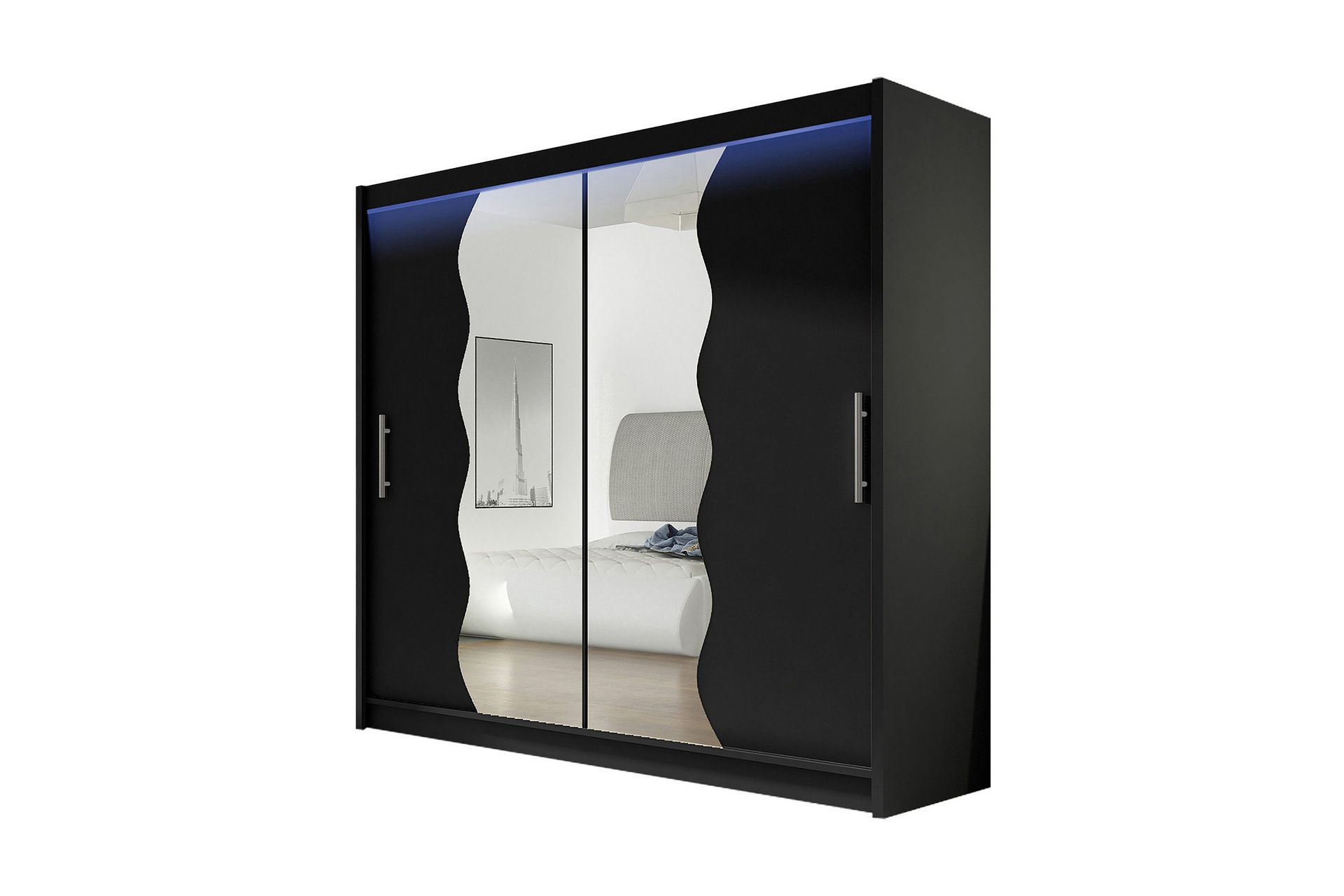 Prag Garderobe 180x57x215 cm - Hvit