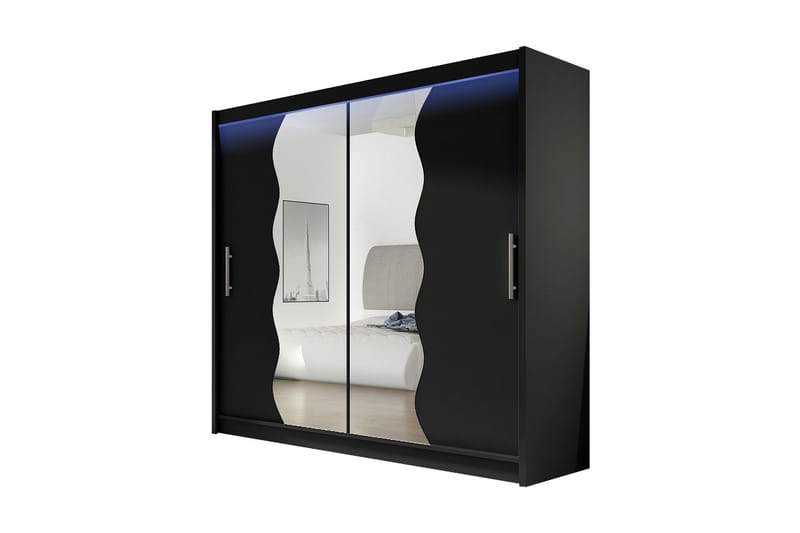 Prag Garderobe 180x57x215 cm, Hvit