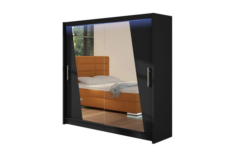 Prag Garderobe LED-belysning, Svart|RGB LED
