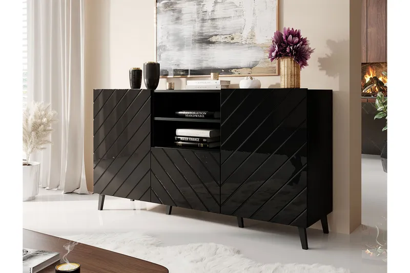 Strontian Byrå 150 cm Scandinavian Choice Black - Oppbevaring - Klesoppbevaring - Garderober & garderobesystem - Garderobeskap & klesskap