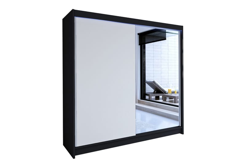 Talin Garderobe 180x58x215 cm, Hvit