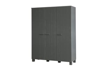 Tenney Garderobe 158 cm - Stålgrå Furu - Oppbevaring - Klesoppbevaring - Garderober & garderobesystem - Garderobeskap & klesskap