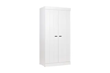 Varius Garderobe 94 cm 2 Dører - Hvit Furu - Oppbevaring - Klesoppbevaring - Garderober & garderobesystem - Garderobeskap & klesskap