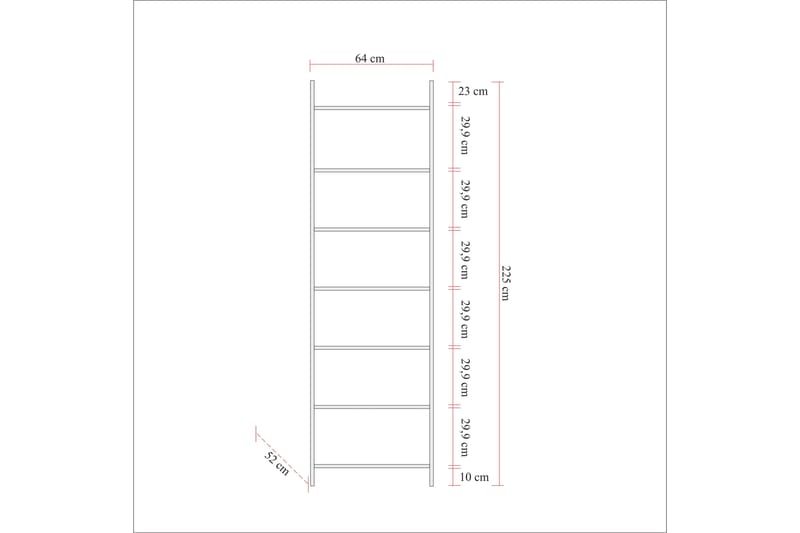 Witonia Garderobe 64x52 cm - Natur - Oppbevaring - Klesoppbevaring - Garderober & garderobesystem - Garderobeskap & klesskap