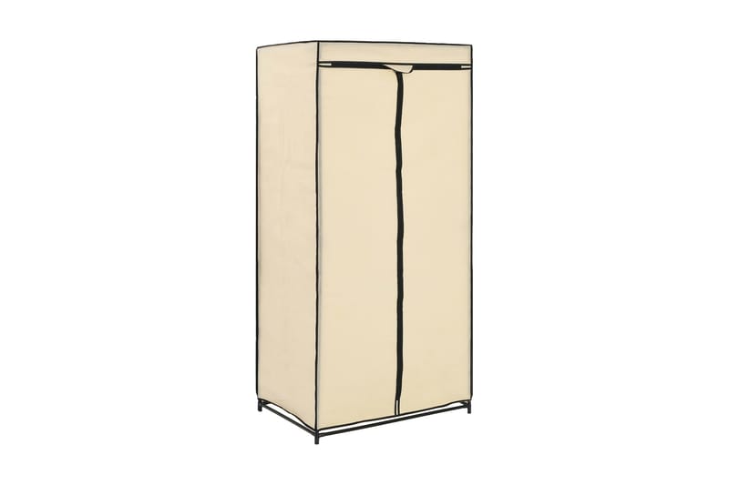 Garderobeskap krem 75x50x160 cm - Oppbevaring - Klesoppbevaring - Garderober & garderobesystem